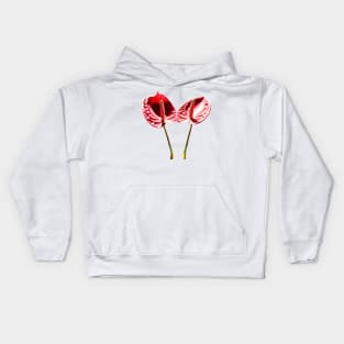 Antherium flowers Kids Hoodie